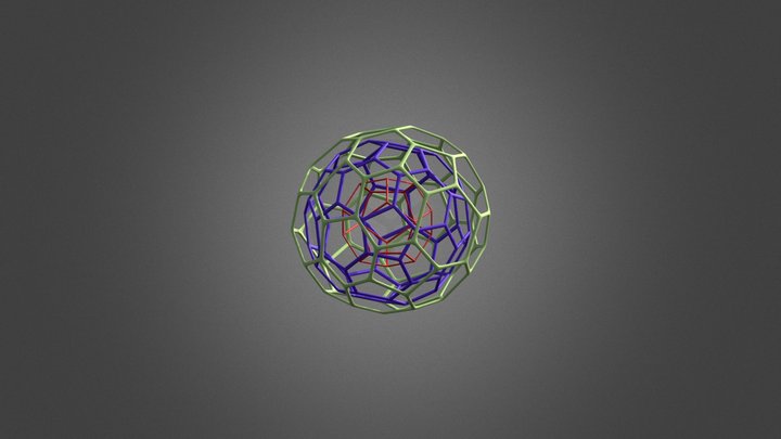 Fullereno C70 3D Model
