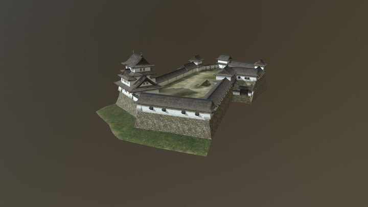 村上城　本丸（ "honmaru" of Murakami castle） 3D Model