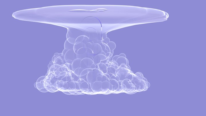 A stormy cloud 3D Model