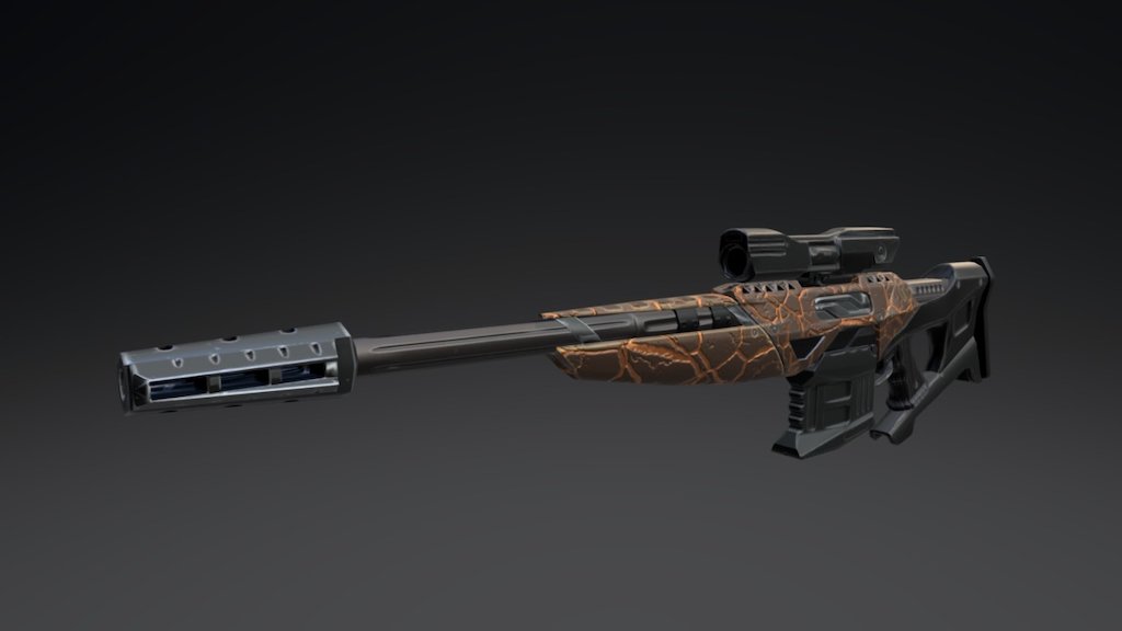 Lynx TRAC sci-fi Sniper Rifle in Deadheads - 3D model by Konstantin ...