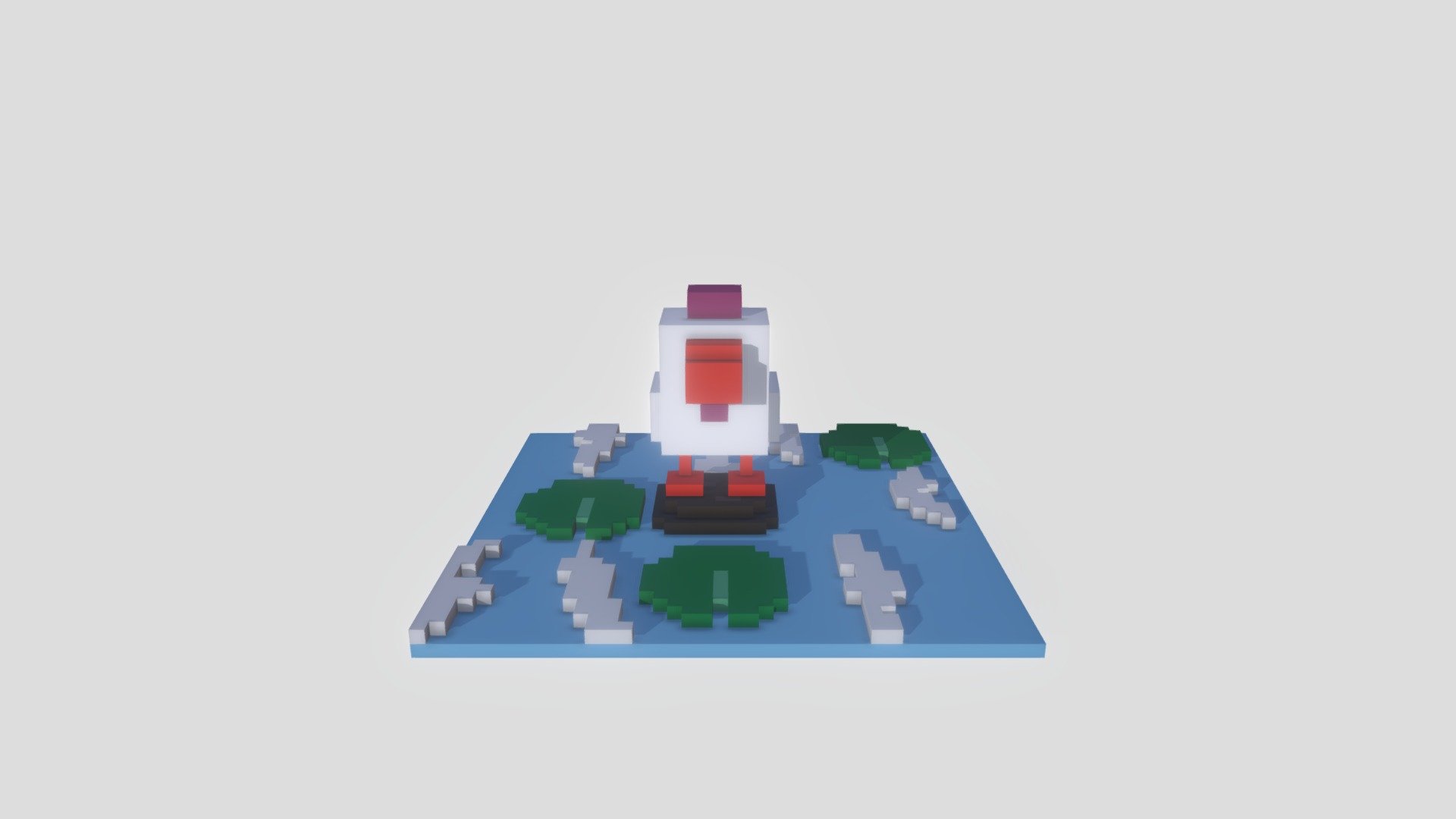 Crossy Road Chicken Voxel :)