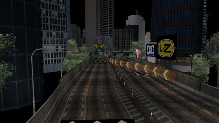 burnout revenge - eastern bay lower link circuit – Modèle 3D gratuit STL