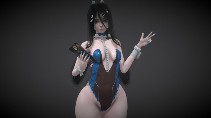 Exia - Hacker Rabbit 3D Model