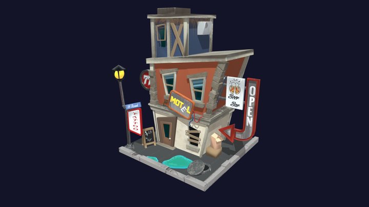 Motel 3D Model