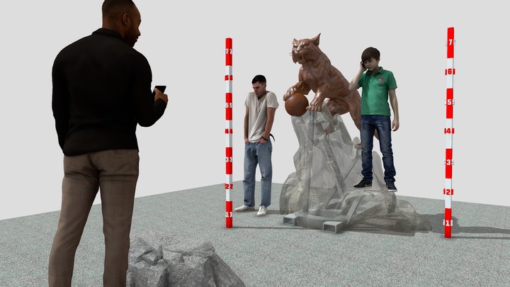 Wildcat Statue_11-18 3D Model