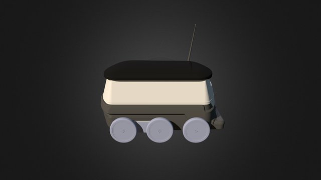 Self Driving Delivery Robot 3D Model