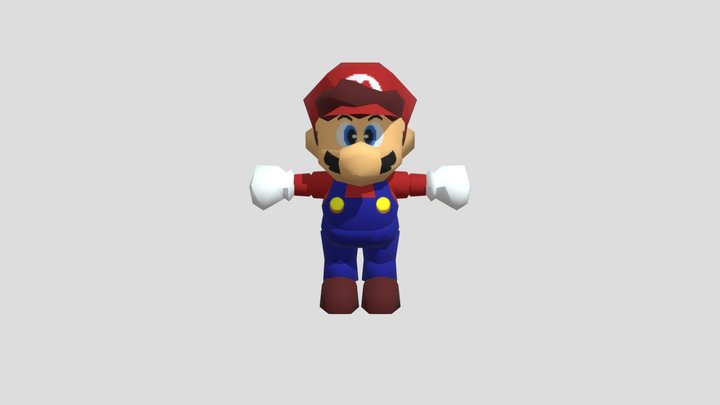 Mario 64 Metal 3D Model