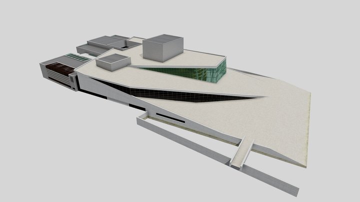 Oslo Opera House 3D Model