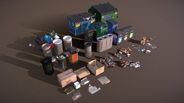 Urban Trash 3D Model
