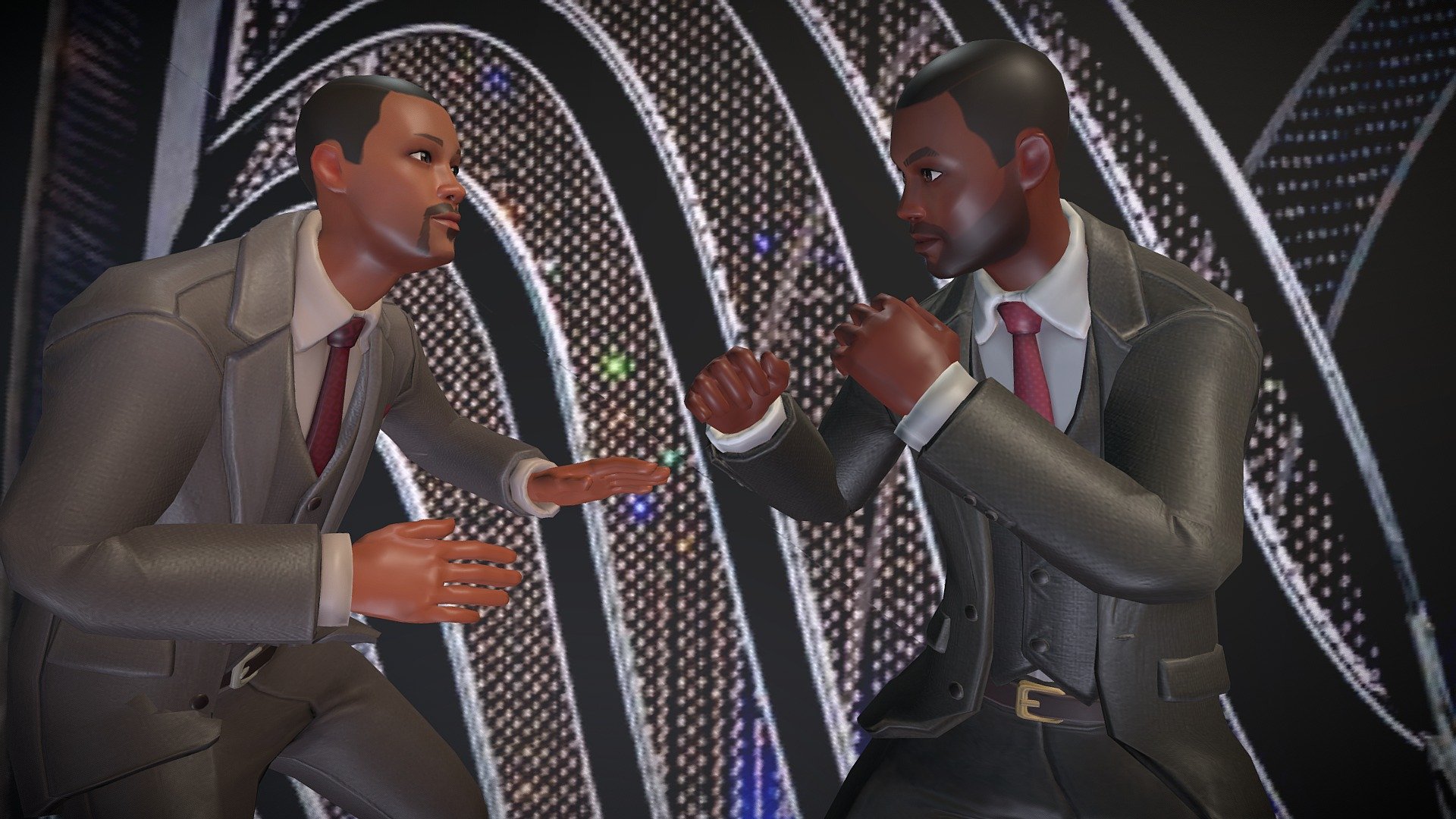 Animated Chris Rock Vs. Will Smith Oscars Slap — Sketchfab embed 3D viewer