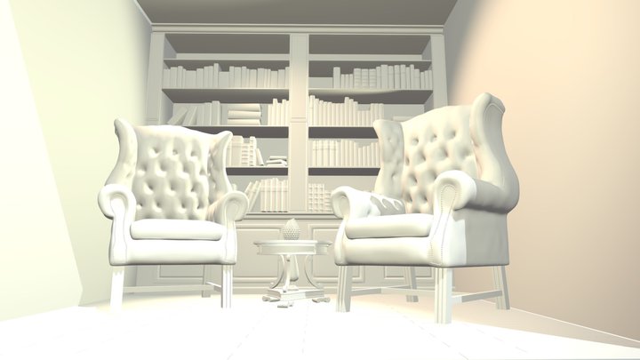 Library 3D Model