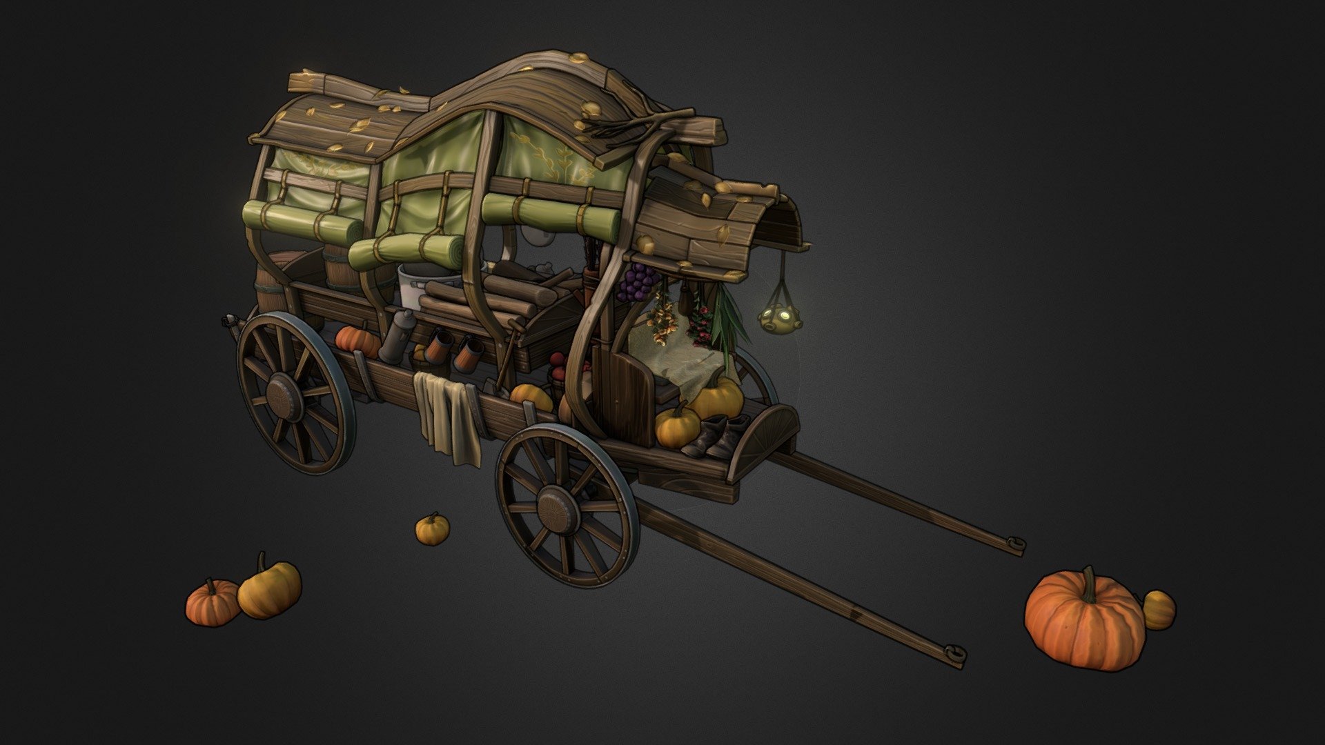 Wagon Stylize - 3D model by detecmen [cfdef0c] - Sketchfab