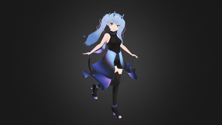 3d character anime 3D Model