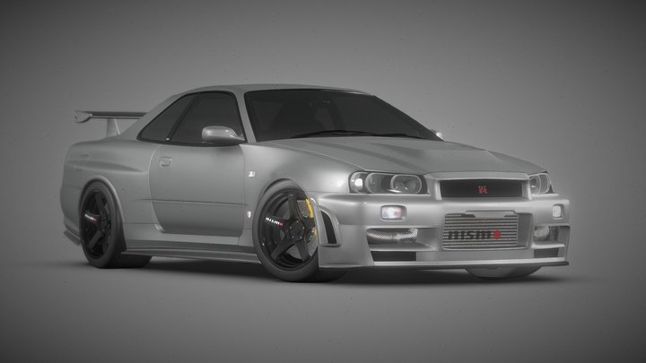 Nissan Skyline R34 Z-Tune 3D Model