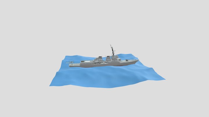USS DDG 51 3D Model