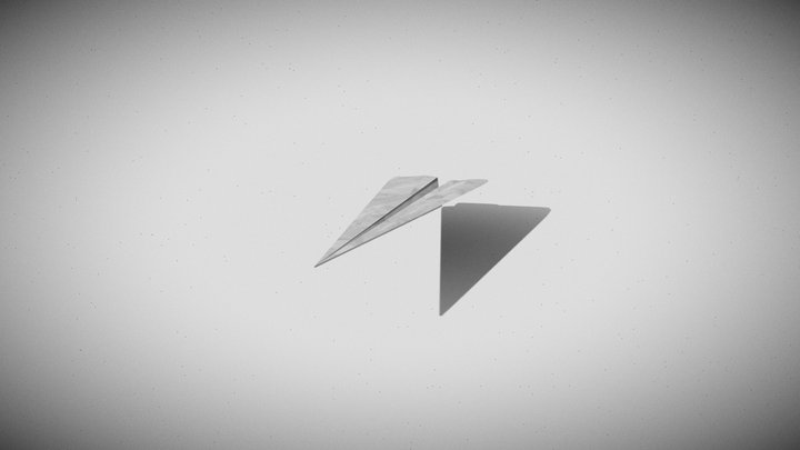Paper Plane 3D Model