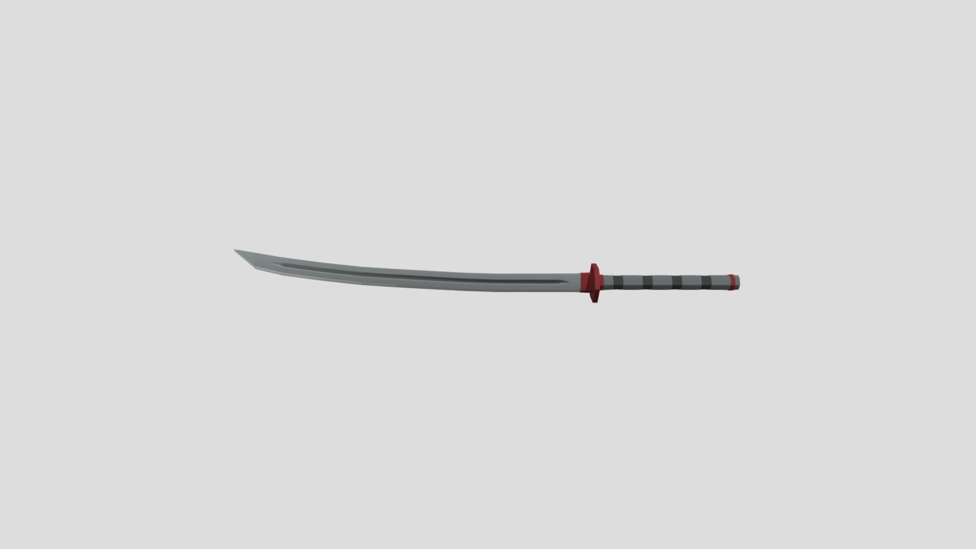Low poly katana