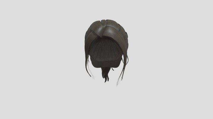 Female Hair – Free 3D Model STL