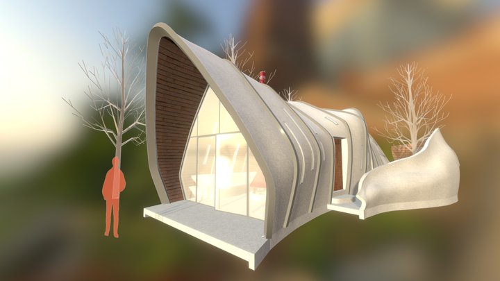 Caterpillar House 3D Model