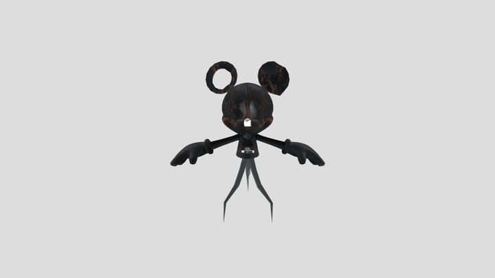 Sketch Photo Negative Mickey – Free 3D Model STL