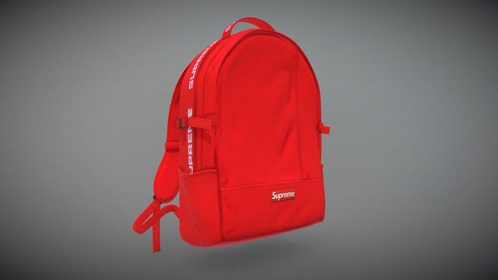 Supreme Backpack 3D Model