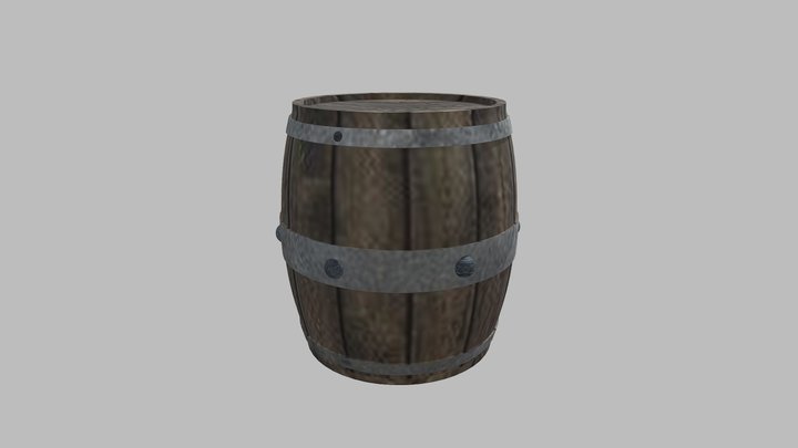 Easy 1_Barrel Finished 3D Model
