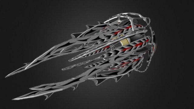 New ship of pilot Stealth "Black death" 3D Model