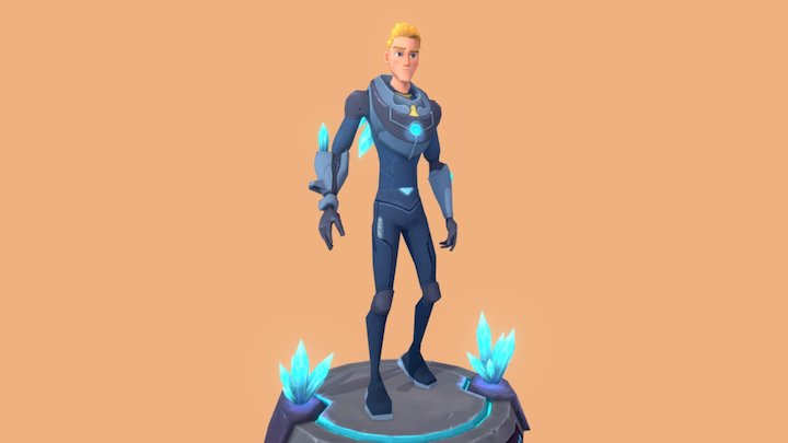 Crystal Boy 3D Model