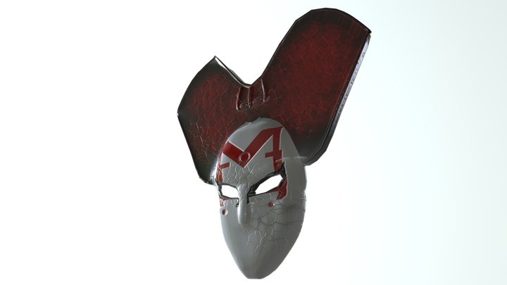 Queen Of Hearts Mask 3D Model