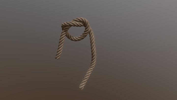 Hempen Rope Model 3D Model