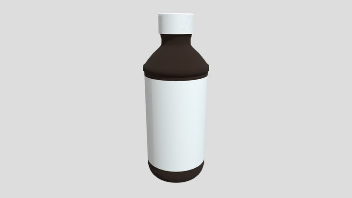 Wockhardt Promethazine Bottle Low-poly 3D model 3D Model