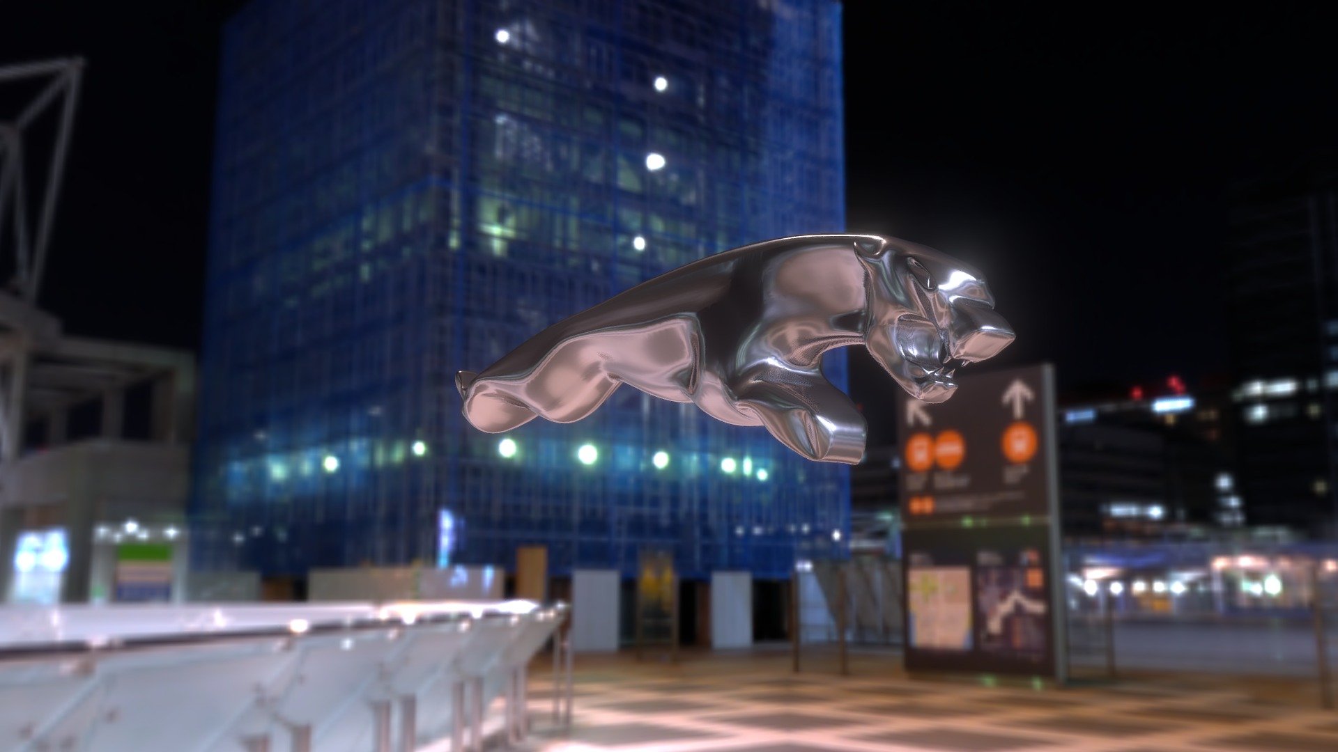 Jaguar Logo 3D model by harishsv28 [cfe74f0] Sketchfab
