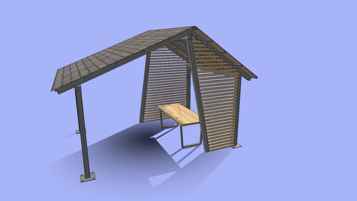 Беседка Эльбрусская 3D Model