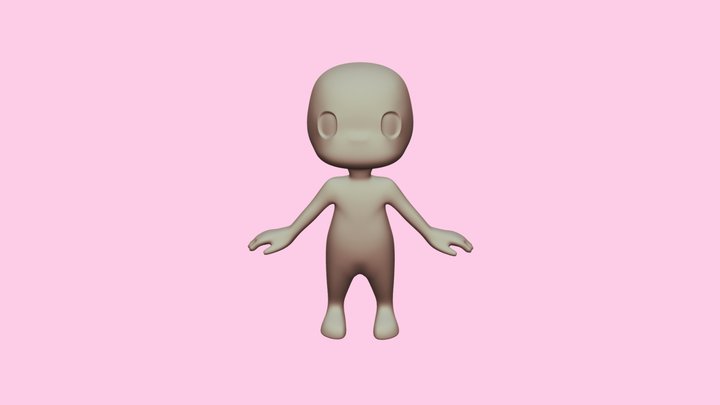 Chibi Base 3D Model