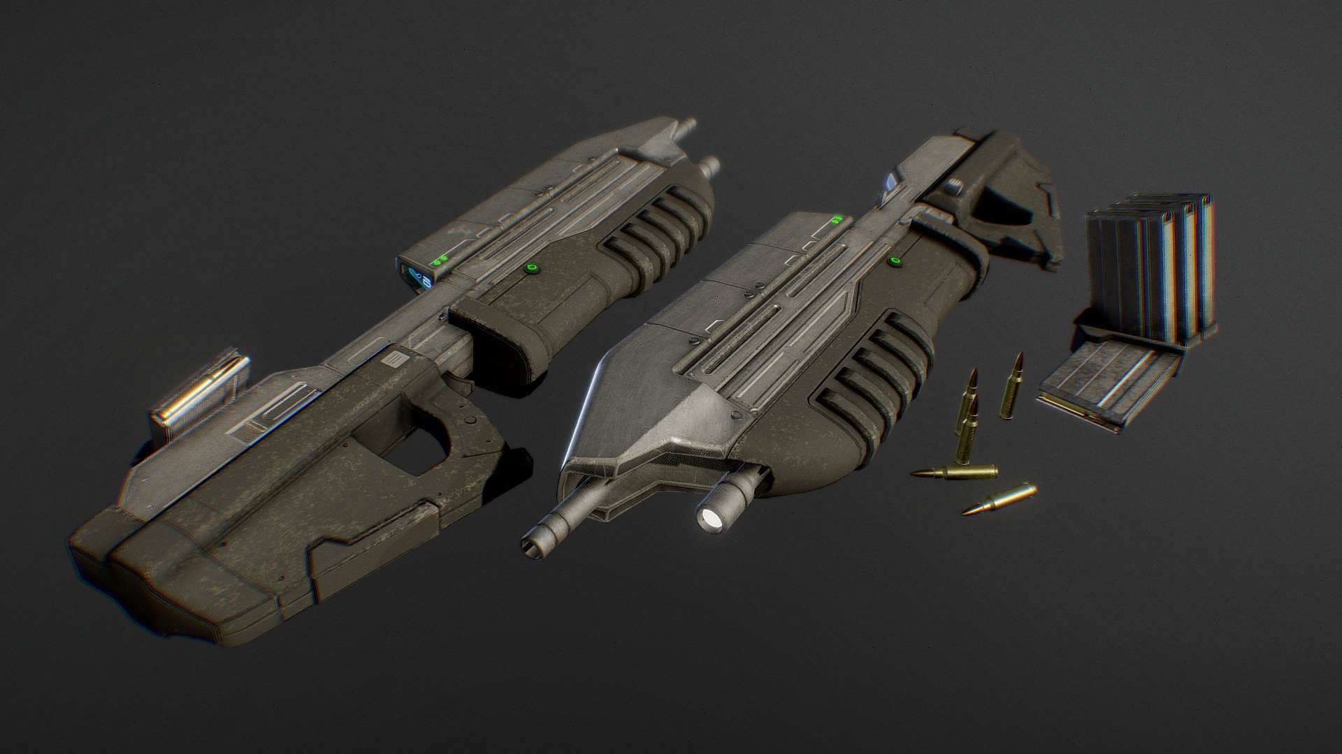 Halo Assault Rifle MA5C - 3D model by wwolf314 [cfe9019] - Sketchfab