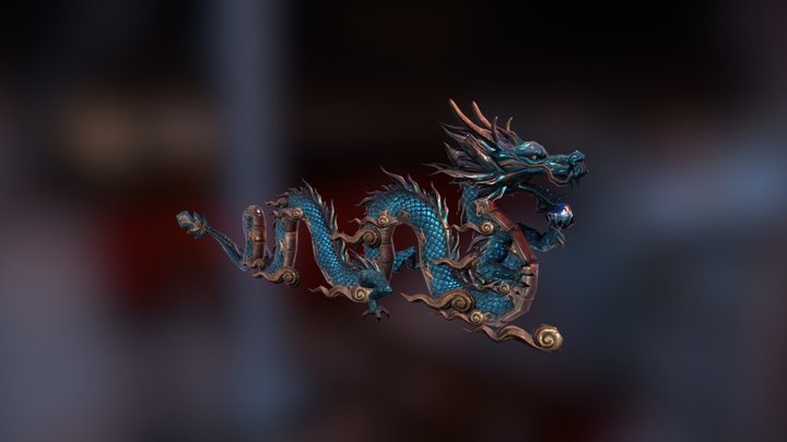 Bronze Dragon 3D Model