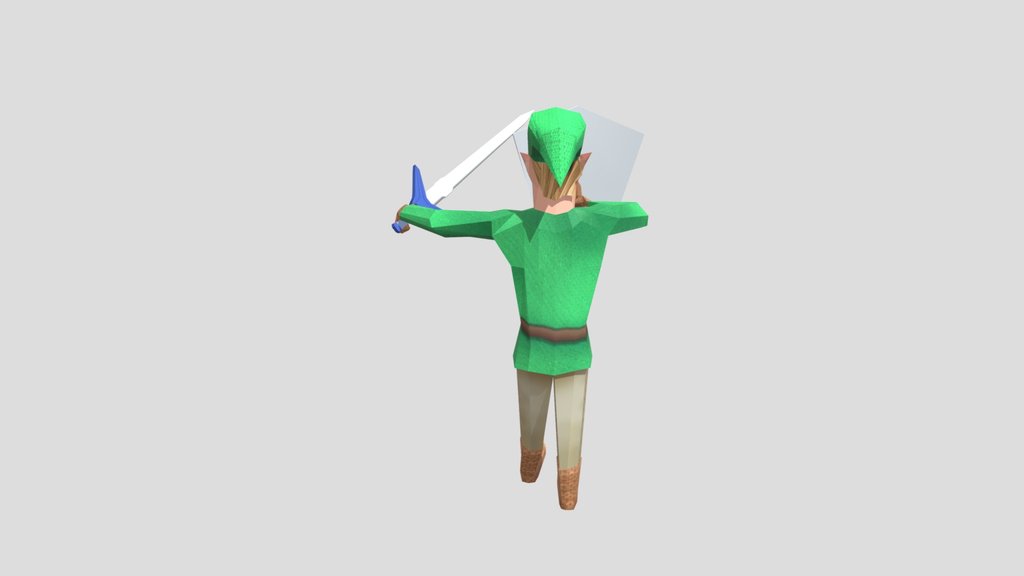 Link Legend Of Zelda Low Poly
