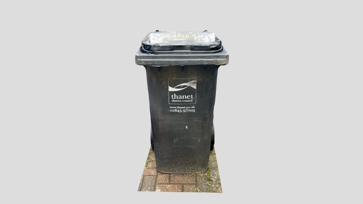 Household refuse bin 240L 3D Model