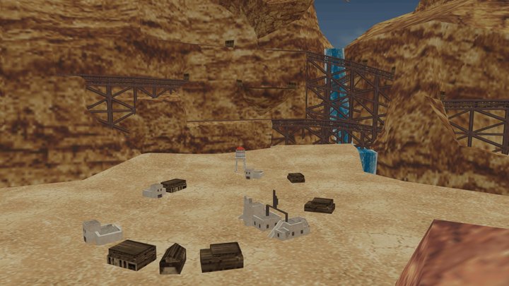 DS D Si - Disney Planes - Deadstick Desert 3D Model