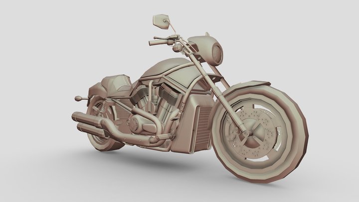 Motorcycle WIP 3D Model