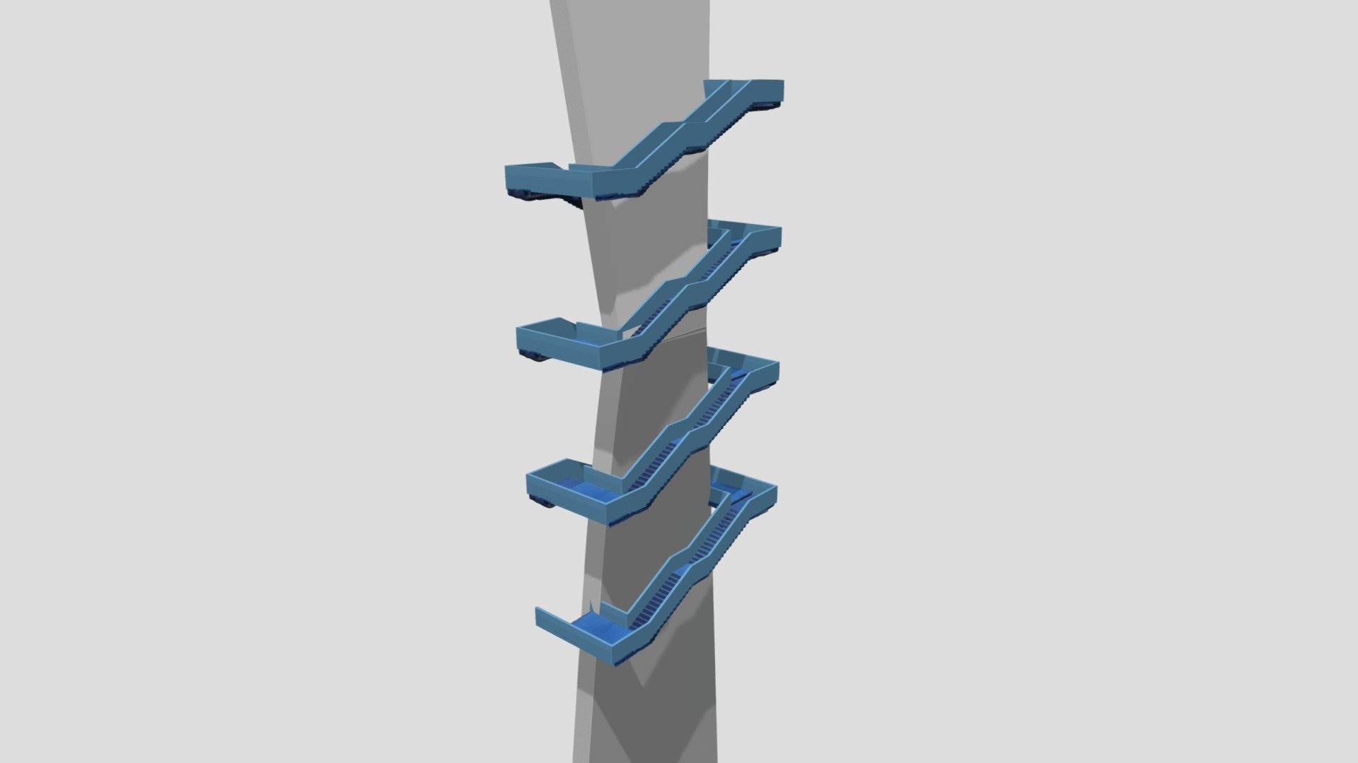 stairs model w pillar