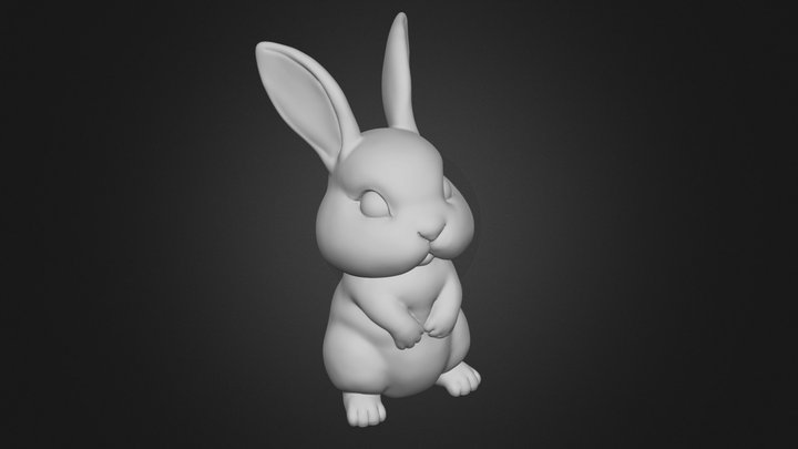 Cute Rabbit STL for 3DPRINT 3D Model