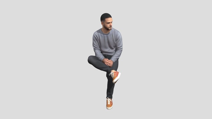 One-Leg Balance Portrait – Kostenloses 3D-Modell STL