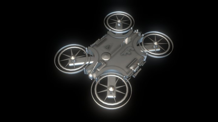 Fighter Drone by Art SSFK 3D Model