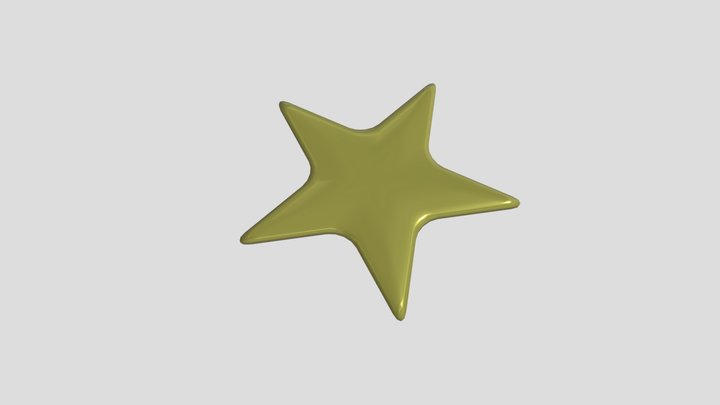 Simple Star 3D Model