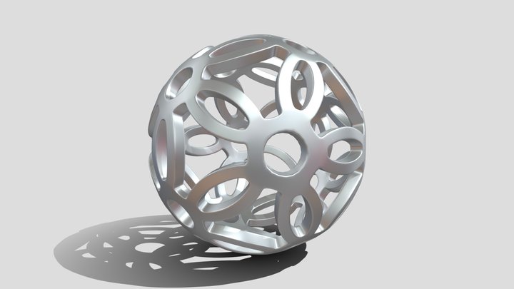 Symmetrical Abstract Ball 3D Model