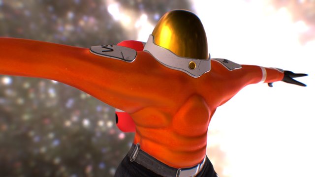 PAM/EVA Cybernetic Augmentation Vacuum Suit 3D Model