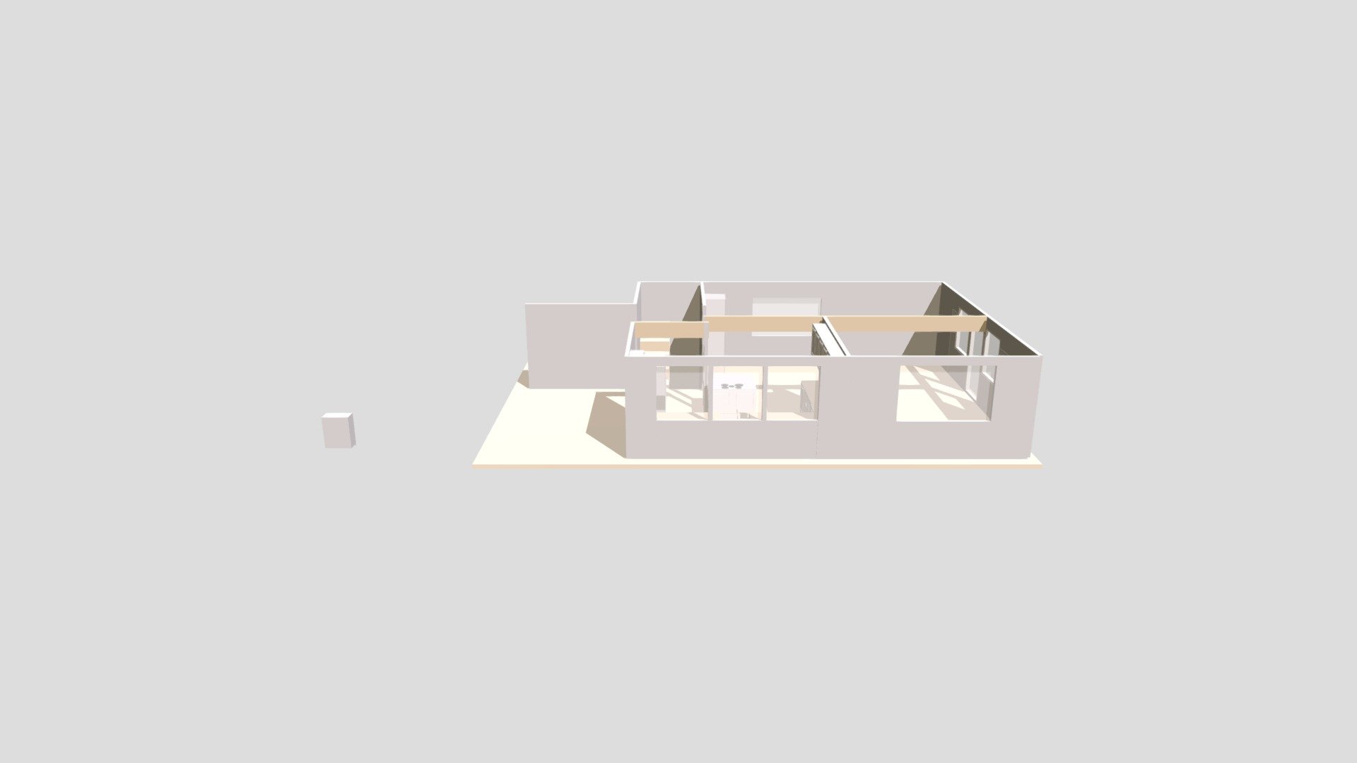 kitchen open v1 - 3D model by daveroeuk [cff06cd] - Sketchfab