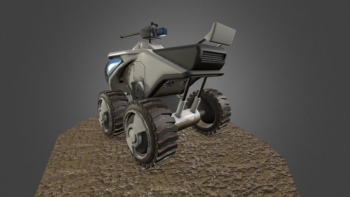 Medium Artillery - RTS Game 3D Model