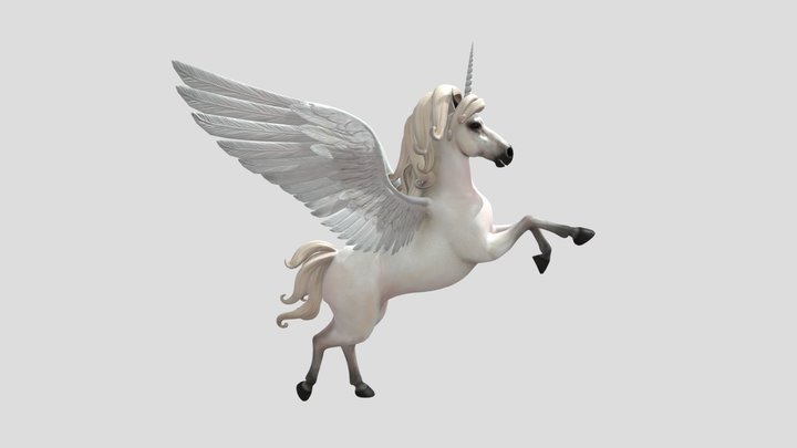 Unicorn horse 3d 3D Model